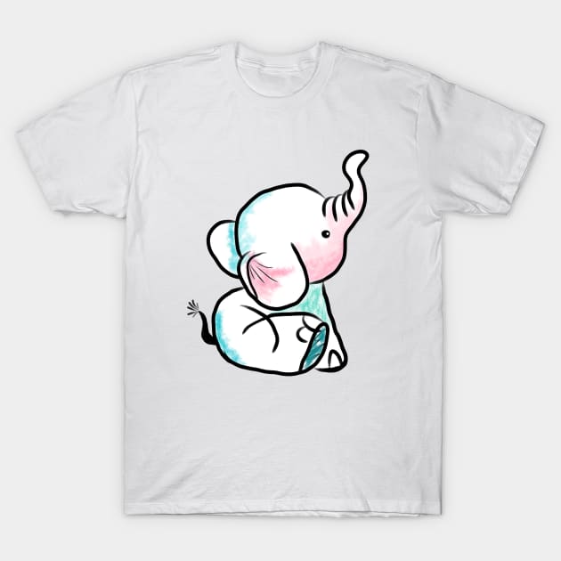 Baby elephant T-Shirt by Shenron